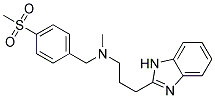 3-(1H-BENZIMIDAZOL-2-YL)-N-METHYL-N-[4-(METHYLSULFONYL)BENZYL]PROPAN-1-AMINE Struktur