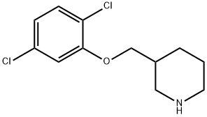 3-[(2,5-DICHLOROPHENOXY)METHYL]PIPERIDINE Struktur