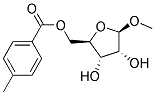 METHYL-5-O-(4-METHYLBENZOYL)-BETA-D-RIBOFURANOSIDE Struktur