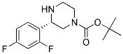 (S)-3-(2,4-DIFLUORO-PHENYL)-PIPERAZINE-1-CARBOXYLIC ACID TERT-BUTYL ESTER Struktur