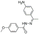 4-METHOXY-BENZOIC ACID [1-(4-AMINO-PHENYL)-ETHYLIDENE]-HYDRAZIDE Struktur