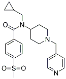 N-(CYCLOPROPYLMETHYL)-4-(METHYLSULFONYL)-N-[1-(PYRIDIN-4-YLMETHYL)PIPERIDIN-4-YL]BENZAMIDE Struktur