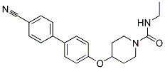 4-[(4'-CYANOBIPHENYL-4-YL)OXY]-N-ETHYLPIPERIDINE-1-CARBOXAMIDE Struktur