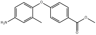 METHYL 4-(4-AMINO-2-METHYLPHENOXY)BENZOATE Struktur