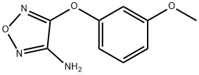 4-(3-METHOXYPHENOXY)-1,2,5-OXADIAZOL-3-AMINE Struktur