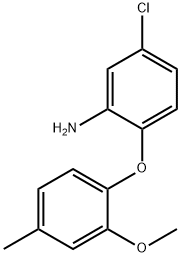 5-CHLORO-2-(2-METHOXY-4-METHYLPHENOXY)ANILINE Struktur