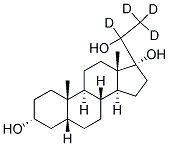 5BETA-PREGNAN-3ALPHA,17ALPHA,20-TRIOL-20,21,21,21-D4 Struktur