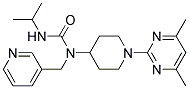 N-[1-(4,6-DIMETHYLPYRIMIDIN-2-YL)PIPERIDIN-4-YL]-N'-ISOPROPYL-N-(PYRIDIN-3-YLMETHYL)UREA Struktur