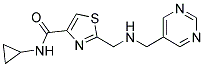 N-CYCLOPROPYL-2-([(PYRIMIDIN-5-YLMETHYL)AMINO]METHYL)-1,3-THIAZOLE-4-CARBOXAMIDE Struktur