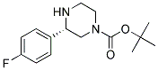 (S)-3-(4-FLUORO-PHENYL)-PIPERAZINE-1-CARBOXYLIC ACID TERT-BUTYL ESTER Struktur