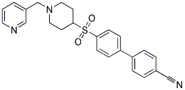 4'-([1-(PYRIDIN-3-YLMETHYL)PIPERIDIN-4-YL]SULFONYL)BIPHENYL-4-CARBONITRILE Struktur