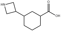 3-(AZETIDIN-3-YL)CYCLOHEXANECARBOXYLIC ACID Struktur