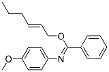 N-(4-METHOXY-PHENYL)-BENZIMIDIC ACID HEX-2-ENYL ESTER Struktur