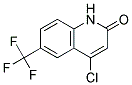 4-CHLORO-6-TRIFLUOROMETHYL-1H-QUINOLIN-2-ONE Struktur