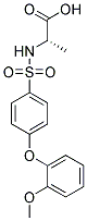 ALANINE, N-[[4-(2-METHOXYPHENOXY)PHENYL]SULFONYL]- Struktur