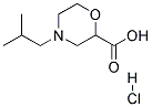 4-ISOBUTYL-MORPHOLINE-2-CARBOXYLIC ACID HYDROCHLORIDE Struktur