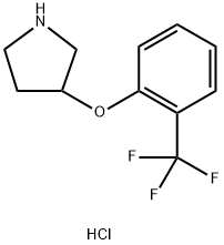 3-[2-(TRIFLUOROMETHYL)PHENOXY]PYRROLIDINE Struktur