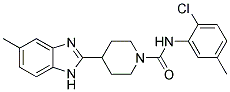 N-(2-CHLORO-5-METHYLPHENYL)-4-(5-METHYL-1H-BENZIMIDAZOL-2-YL)PIPERIDINE-1-CARBOXAMIDE Struktur