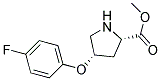 METHYL (2S,4S)-4-(4-FLUOROPHENOXY)-2-PYRROLIDINECARBOXYLATE Struktur