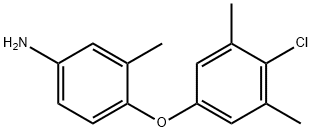 4-(4-CHLORO-3,5-DIMETHYLPHENOXY)-3-METHYLANILINE Struktur