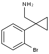 C-[1-(2-BROMO-PHENYL)-CYCLOPROPYL]-METHYLAMINE Struktur