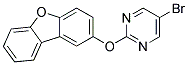 5-BROMO-2-(DIBENZO[B,D]FURAN-2-YLOXY)PYRIMIDINE Struktur