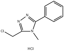 3-(CHLOROMETHYL)-4-METHYL-5-PHENYL-4H-1,2,4-TRIAZOLE Struktur