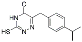 6-(4-ISOPROPYLBENZYL)-3-MERCAPTO-1,2,4-TRIAZIN-5(4H)-ONE Struktur