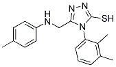 4-(2,3-DIMETHYLPHENYL)-5-(((4-METHYLPHENYL)AMINO)METHYL)-4H-1,2,4-TRIAZOLE-3-THIOL Struktur