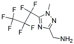 (5-HEPTAFLUOROPROPYL-1-METHYL-1H-[1,2,4]TRIAZOL-3-YL)-METHYL-AMINE Struktur