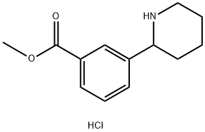 METHYL 3-(PIPERIDIN-2-YL)BENZOATE HYDROCHLORIDE Struktur