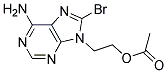 ACETIC ACID 2-(6-AMINO-8-BROMO-PURIN-9-YL)-ETHYL ESTER Struktur