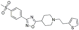 4-(3-[4-(METHYLSULFONYL)PHENYL]-1,2,4-OXADIAZOL-5-YL)-1-[2-(2-THIENYL)ETHYL]PIPERIDINE Struktur