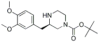 (R)-3-(3,4-DIMETHOXY-BENZYL)-PIPERAZINE-1-CARBOXYLIC ACID TERT-BUTYL ESTER Struktur