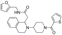 N-(2-FURYLMETHYL)-2-(2-[1-(2-THIENYLCARBONYL)PIPERIDIN-4-YL]-1,2,3,4-TETRAHYDROISOQUINOLIN-1-YL)ACETAMIDE Struktur