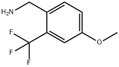 4-METHOXY-2-(TRIFLUOROMETHYL)BENZYLAMINE Struktur