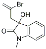 3-(2-BROMO-ALLYL)-3-HYDROXY-1-METHYL-1,3-DIHYDRO-INDOL-2-ONE Struktur