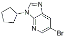 6-BROMO-3-CYCLOPENTYL-3H-IMIDAZO[4,5-B]PYRIDINE Struktur