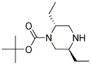 (2R,5S)-2,5-DIETHYL-PIPERAZINE-1-CARBOXYLIC ACID TERT-BUTYL ESTER Struktur