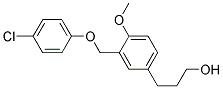 3-[3-(4-CHLORO-PHENOXYMETHYL)-4-METHOXY-PHENYL]-PROPAN-1-OL Struktur