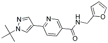 6-(1-TERT-BUTYL-1H-PYRAZOL-4-YL)-N-(2-FURYLMETHYL)NICOTINAMIDE Struktur