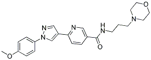 6-[1-(4-METHOXY-PHENYL)-1H-PYRAZOL-4-YL]-N-(3-MORPHOLIN-4-YL-PROPYL)-NICOTINAMIDE Struktur