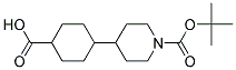 4-(1-(TERT-BUTOXYCARBONYL)PIPERIDIN-4-YL)CYCLOHEXANECARBOXYLIC ACID Struktur