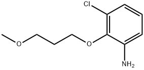 3-CHLORO-2-(3-METHOXYPROPOXY)PHENYLAMINE Struktur