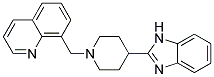 8-([4-(1H-BENZIMIDAZOL-2-YL)PIPERIDIN-1-YL]METHYL)QUINOLINE Struktur