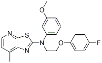 N-[2-(4-FLUOROPHENOXY)ETHYL]-N-(3-METHOXYPHENYL)-7-METHYL[1,3]THIAZOLO[5,4-B]PYRIDIN-2-AMINE Struktur