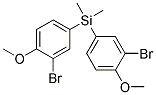 BIS(3-BROMO-4-METHOXYPHENYL)DIMETHYLSILANE Struktur