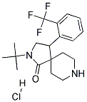 2-TERT-BUTYL-4-(2-(TRIFLUOROMETHYL)PHENYL)-2,8-DIAZASPIRO[4.5]DECAN-1-ONE HYDROCHLORIDE Struktur