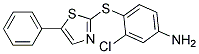 3-CHLORO-4-(5-PHENYLTHIAZOL-2-YLSULFANYL)PHENYLAMINE Struktur