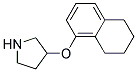 3-(5,6,7,8-TETRAHYDRO-1-NAPHTHALENYLOXY)-PYRROLIDINE Struktur